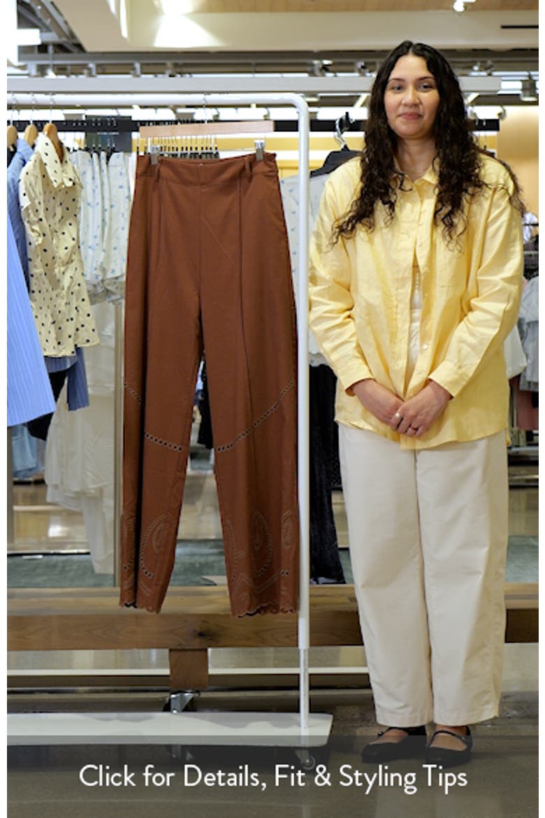 Dalia Eyelet Wide Leg Pants video