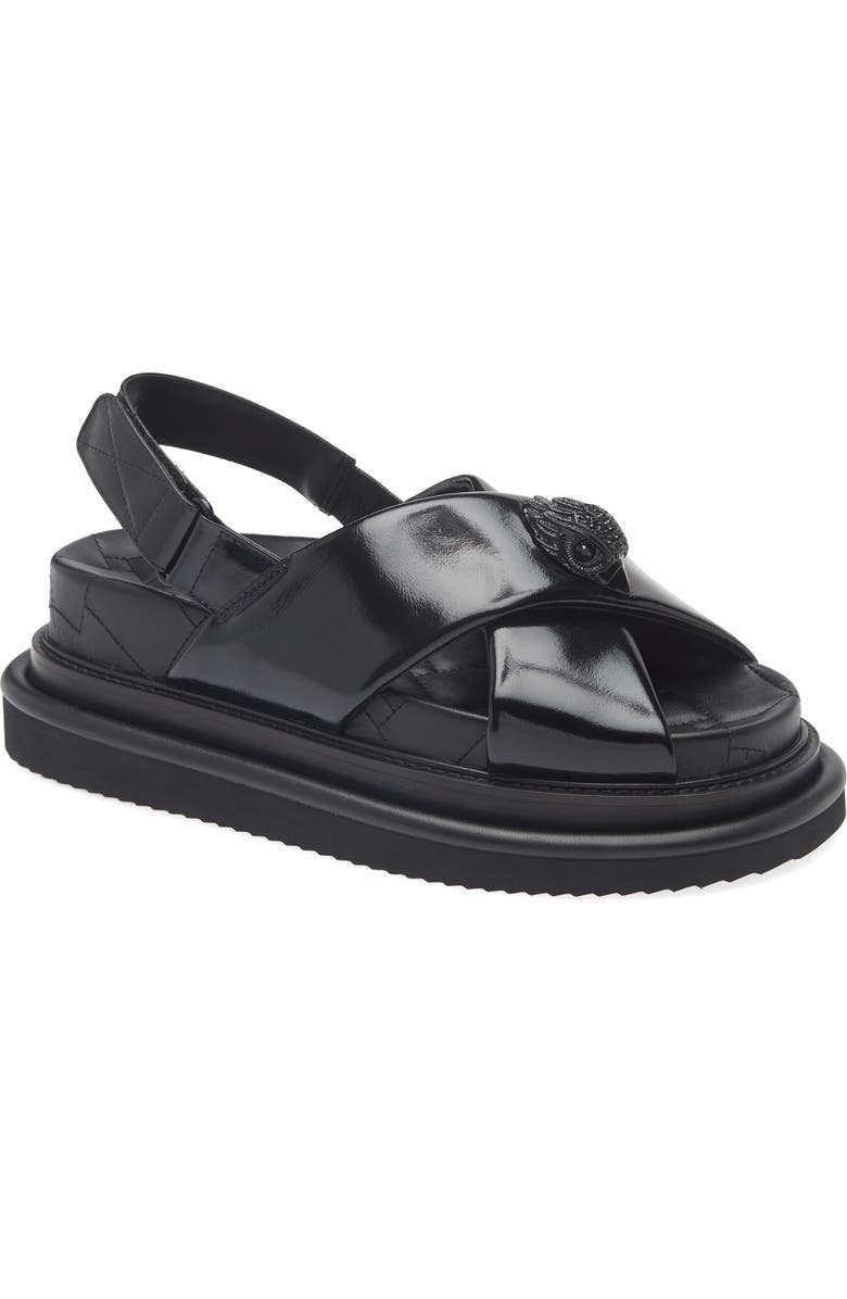 Kurt Geiger London Orson Slingback Sandal, Main, color, Black