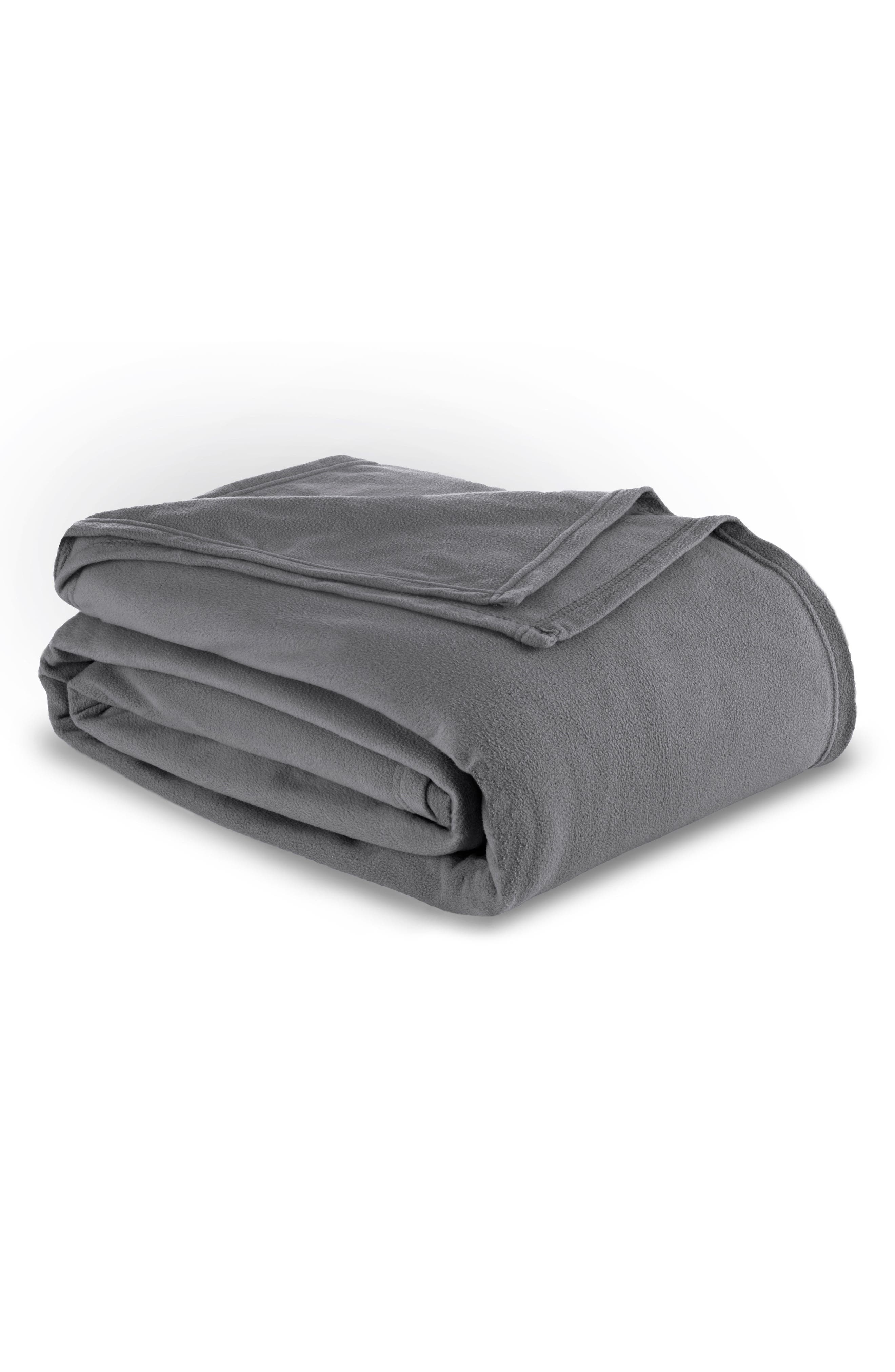 Vellux Microfleece Throw Blanket In Gray