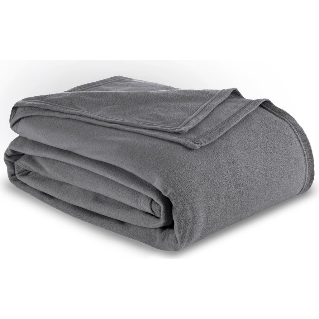 Vellux Microfleece Throw Blanket In Gray