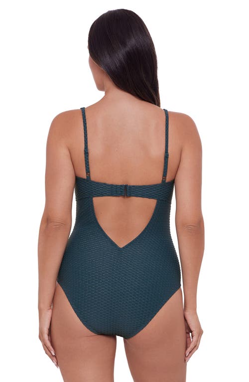 S3 Novelty Texture Underwire One Piece Swimsuit