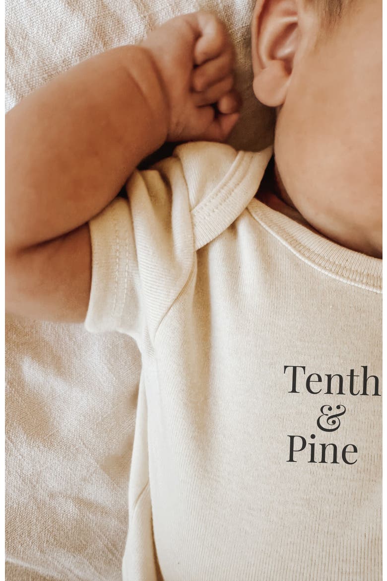 Little Bunny Organic Baby Bodysuit, Alternate, color, Natural