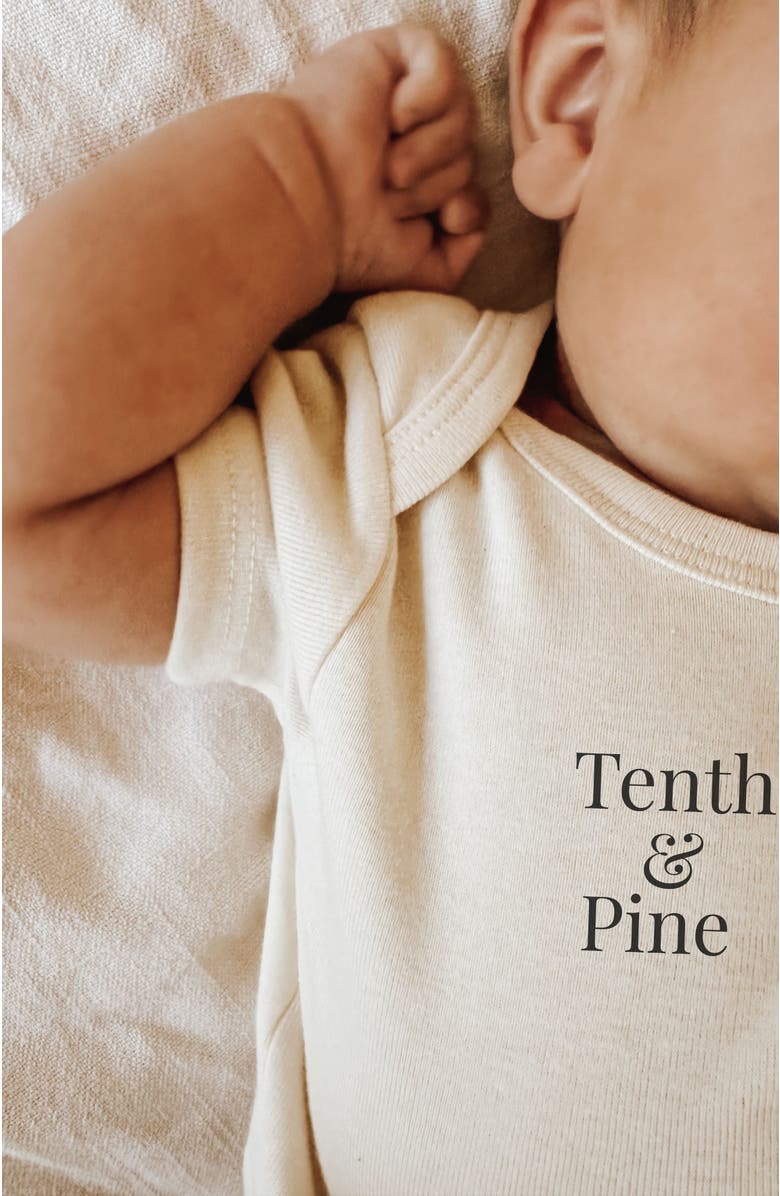 Tenth & Pine Little Bunny Organic Baby Bodysuit, Alternate, color, Natural