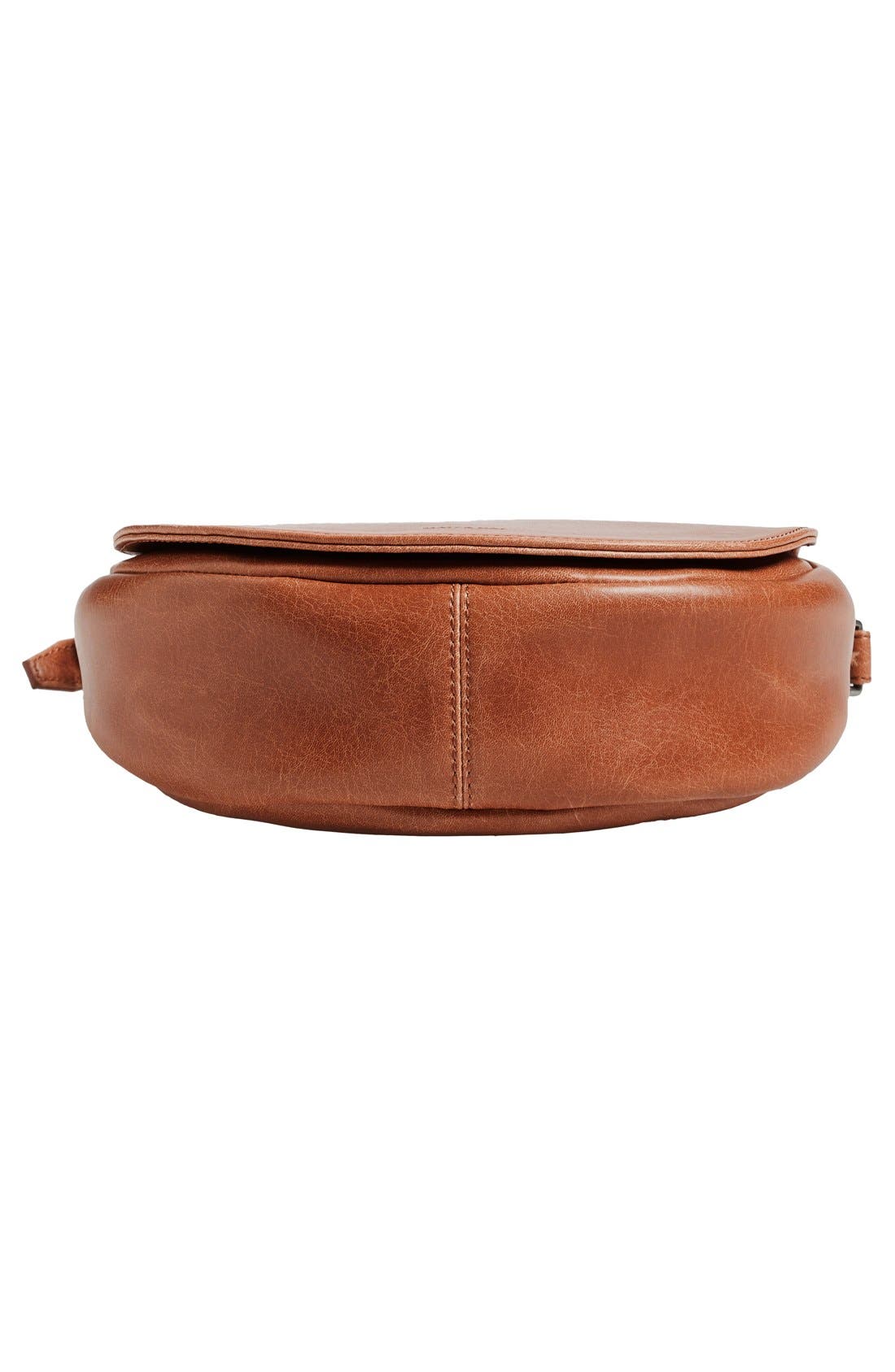 'Parabole' Vegan Leather Crossbody Bag, Alternate, color, CHILI