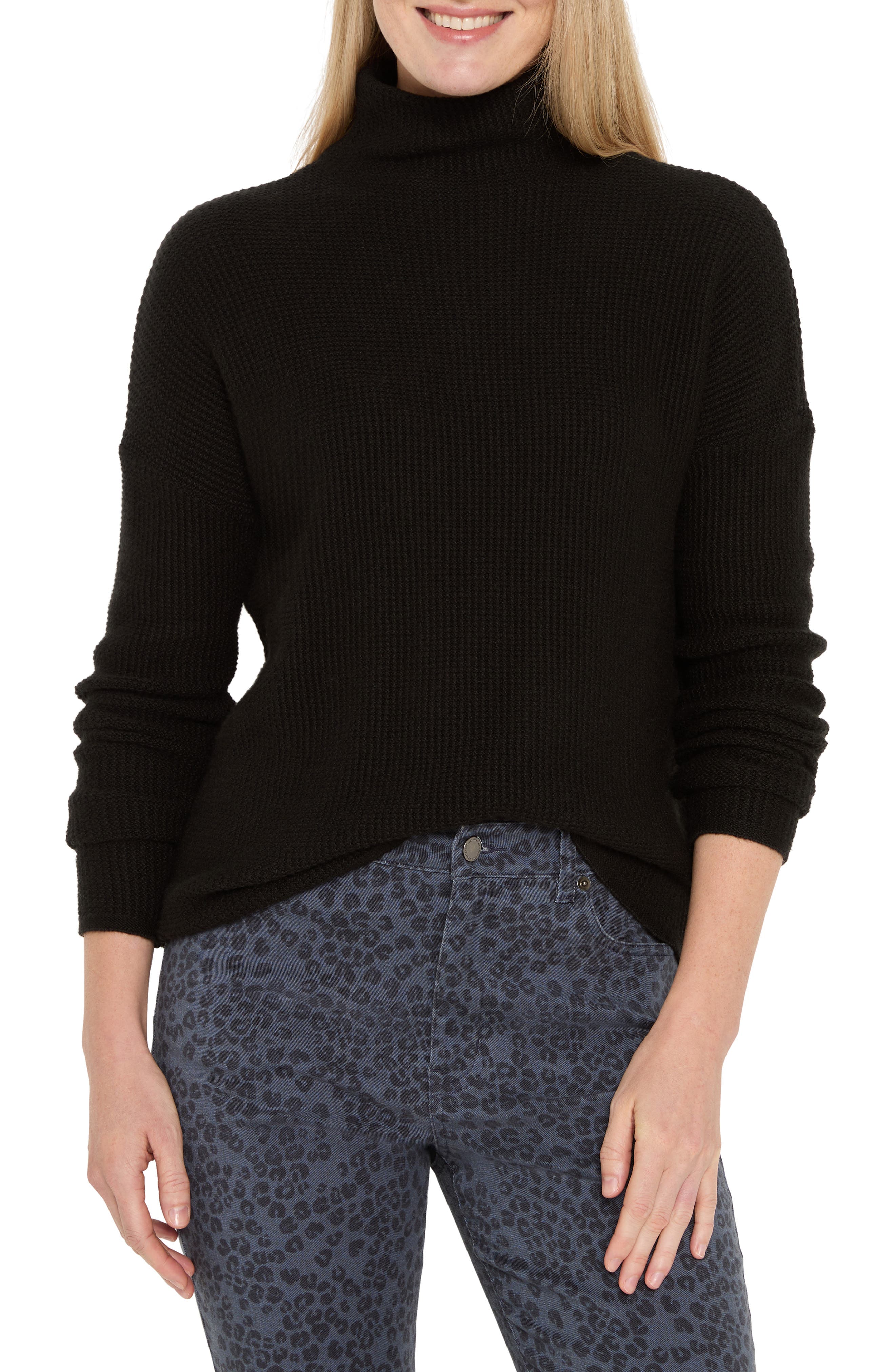 Waffle Stitch Tuck Sweater