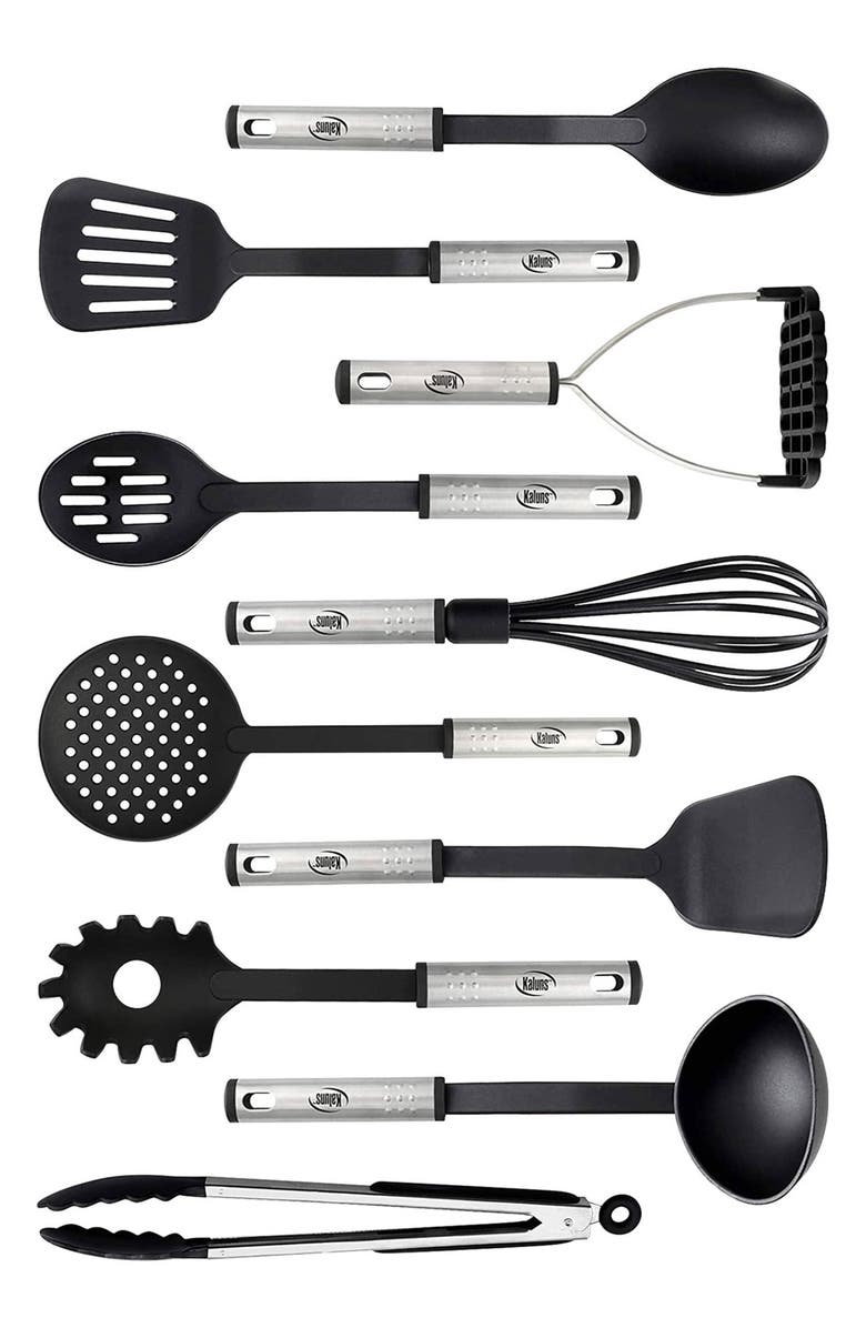 KALUNS Cooking Utensil 10-Piece Set, Main, color, Black