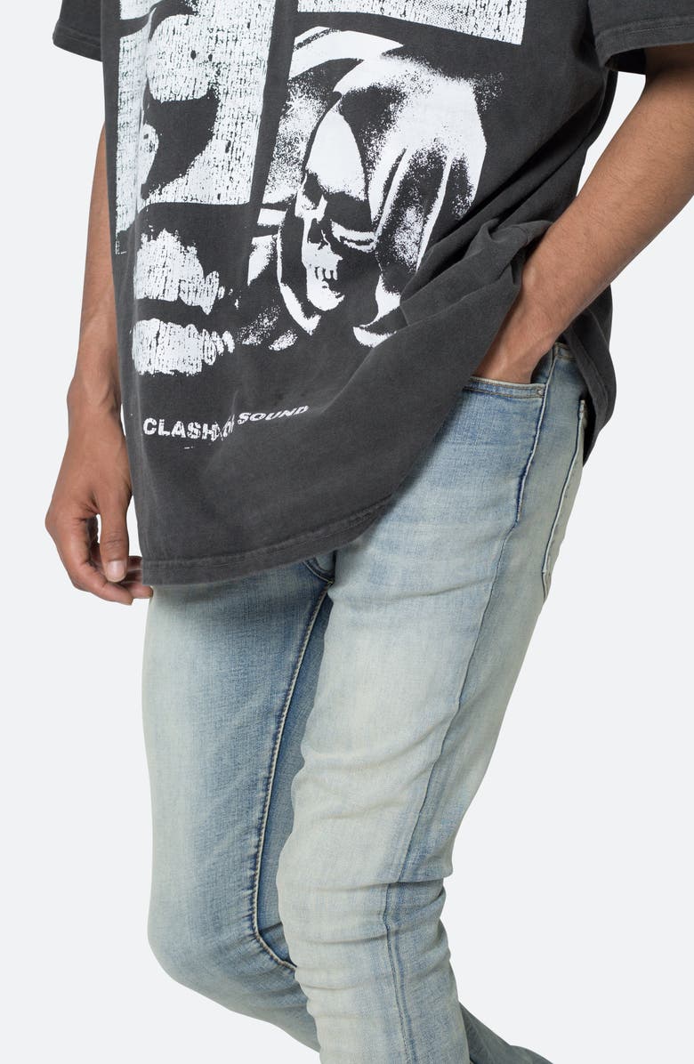 mnml X514 Stacked Skinny Jeans, Alternate, color, Medium Blue