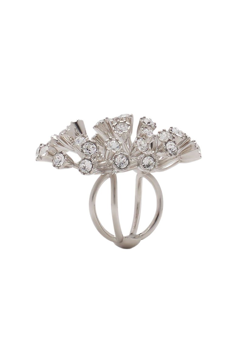 Lanvin Traviata By Lanvin Ring, Alternate, color, Silver-Crystal