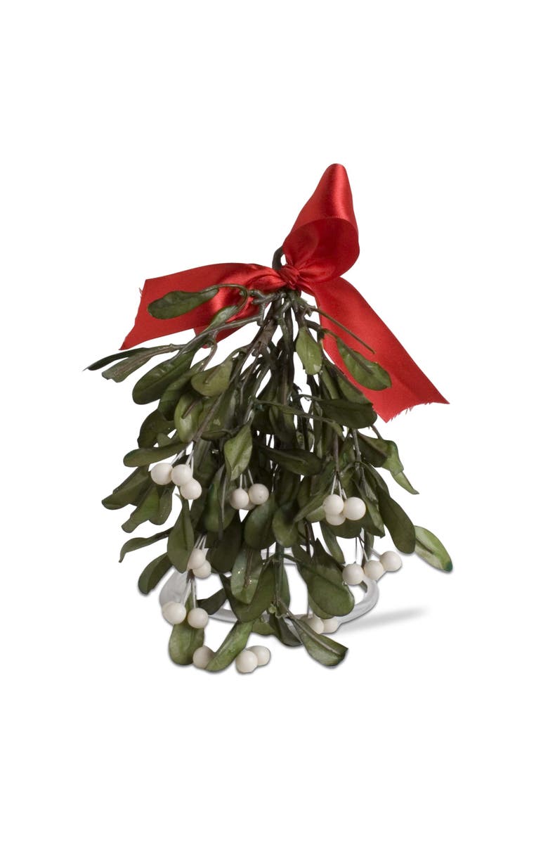 tag Hanging Mistletoe Artificial Flower Stems Holiday Decor, Main, color, Green