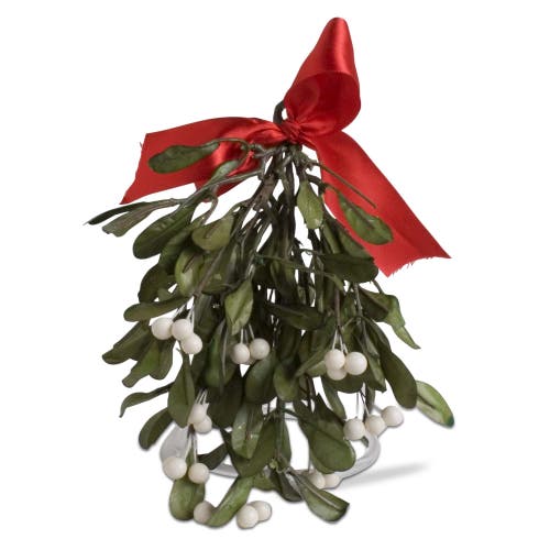 Tag Hanging Mistletoe Artificial Flower Stems Holiday Decor In Green