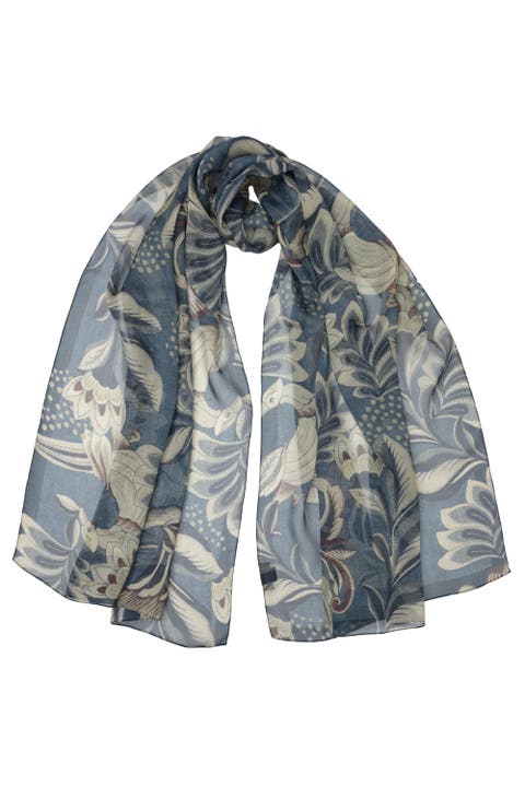 Delfina - Silk Scarf Shawl