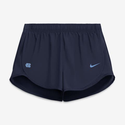 Women's Nike Navy North Carolina Tar Heels Tempo Mid-Rise Dri-FIT Shorts