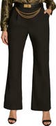 Donna Karan New York Chain Belt Wide Leg Pants