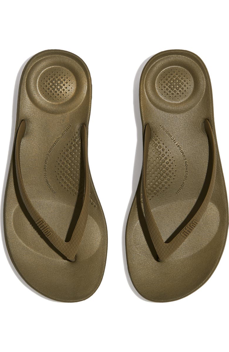 FitFlop iQushion Flip Flop, Alternate, color, Mossy