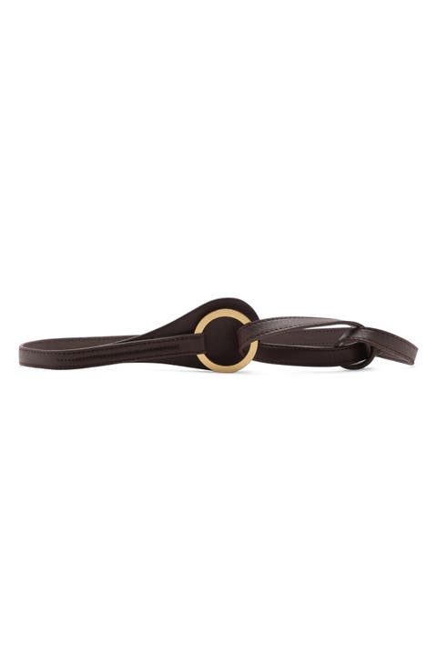 Slim Faux Leather Belt