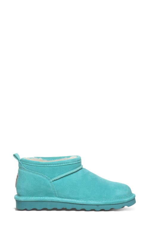Bearpaw Super Shorty Genuine Shearling Lined Bootie In Blue