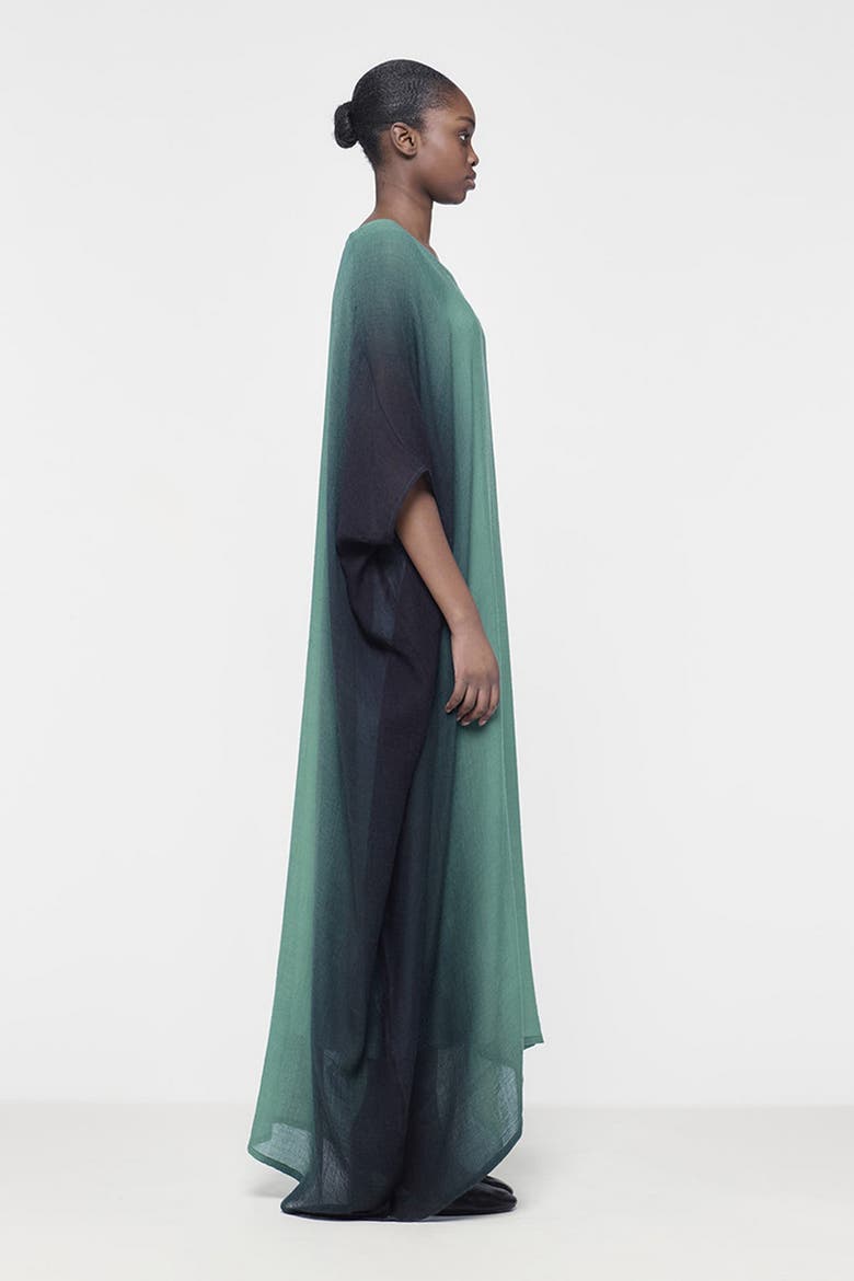 Vertical Ombre Kaftan, Alternate, color, Green