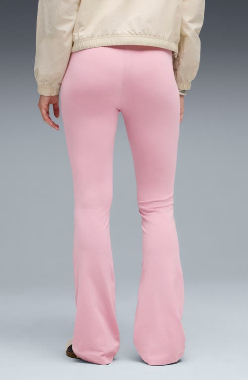 Puma Essential High Waist Flare Leg Pants In Pink