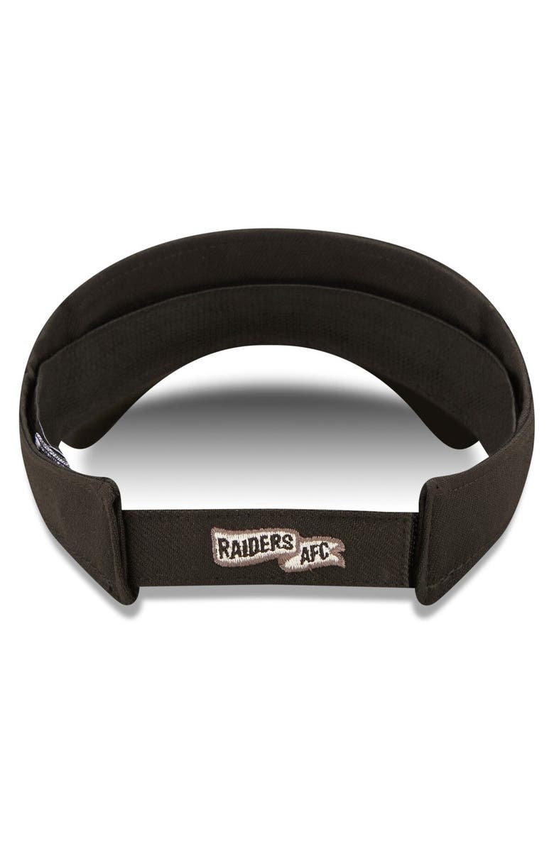 New Era Men's New Era Black Las Vegas Raiders 2022 Sideline Historic Adjustable Visor, Alternate, color, 