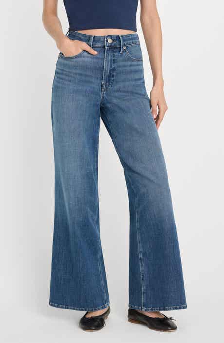 Soft Tech Good Waist Palazzo Ankle Jeans