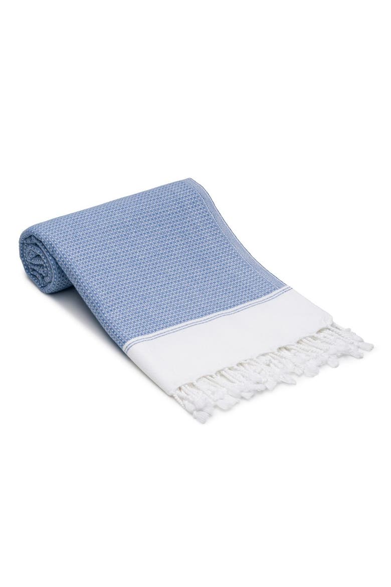 Pria Turkish Cotton Bath Towel, Main, color, Denim Blue