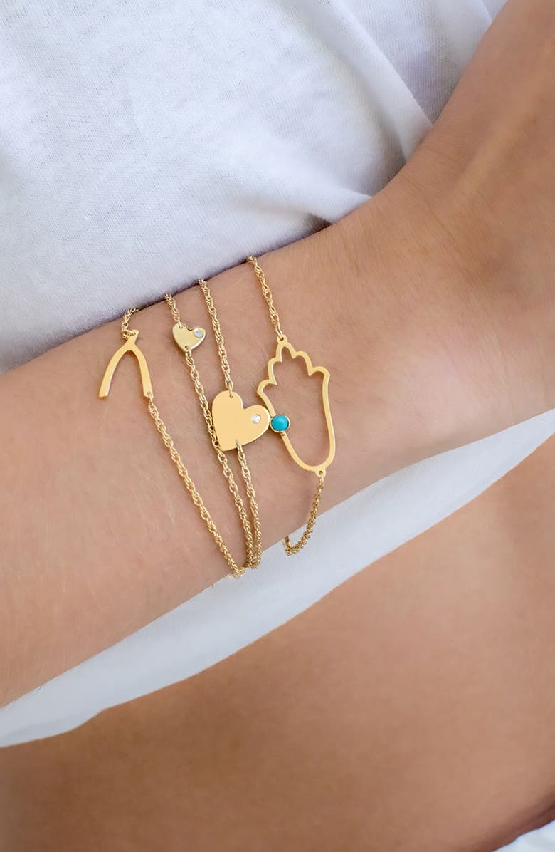 Jennifer Zeuner Lily Wishbone Bracelet, Alternate, color, Gold Vermeil