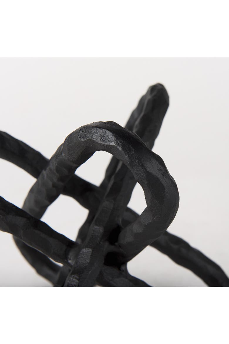 Wilhelm Metal Link Decor Object, Alternate, color, Black