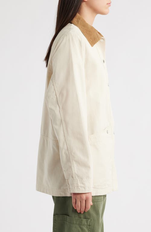 Barbour Sonnie Corduroy-trimmed Cotton-canvas Jacket