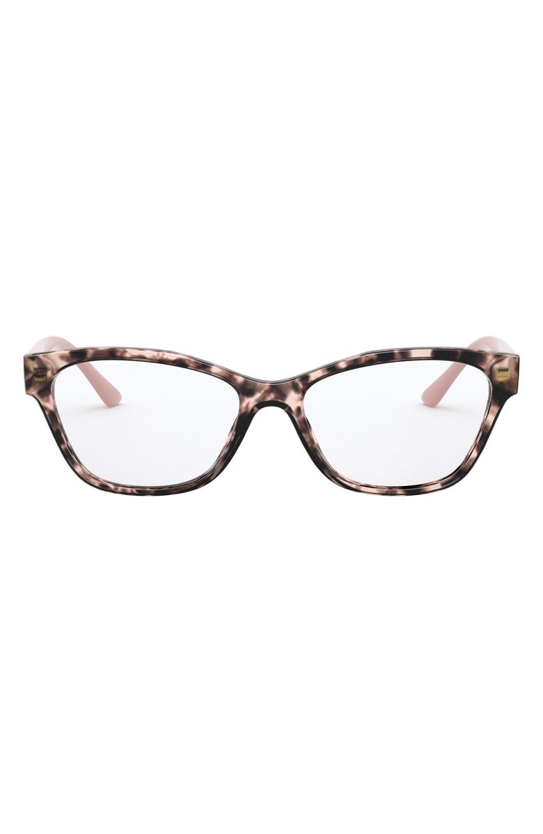 Prada 53mm Cat Eye Optical Glasses, Main, color, Pink