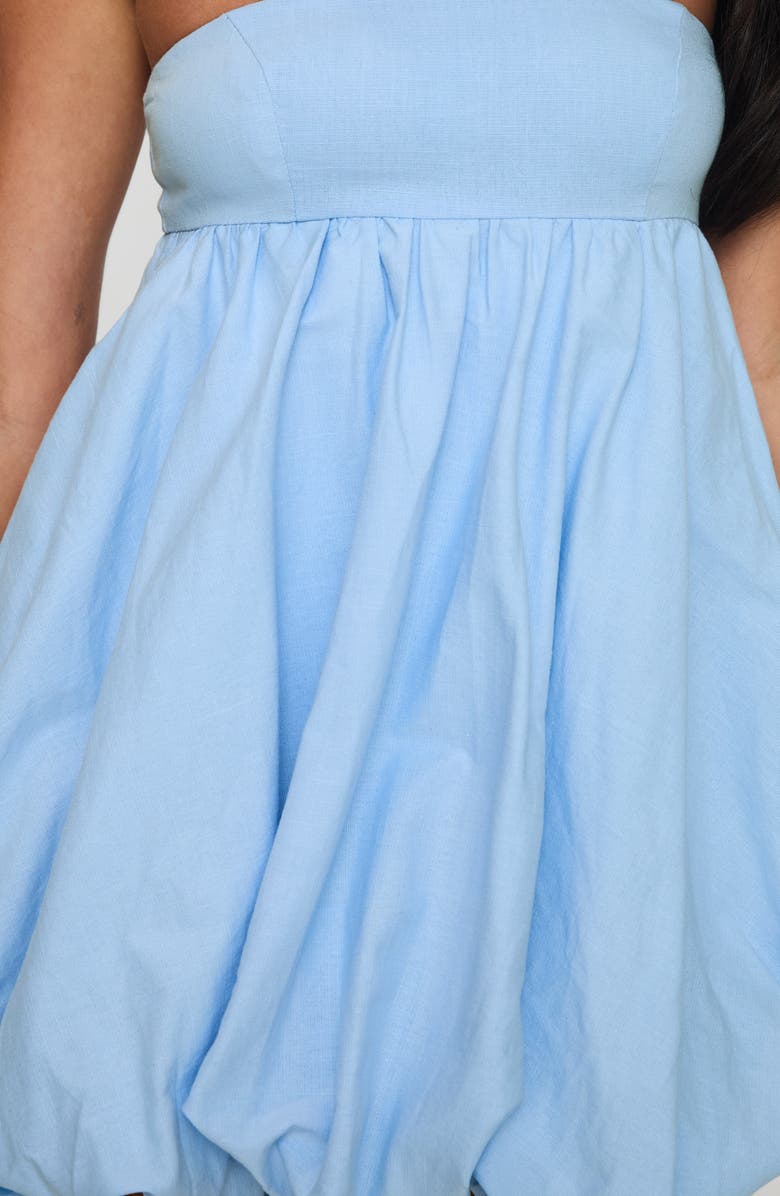 Princess Polly Ismene Strapless Bubble Hem Babydoll Minidress, Alternate, color, 