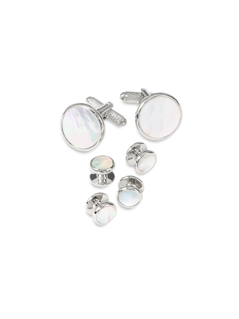 Mother Of Pearl Stud Set Cufflinks