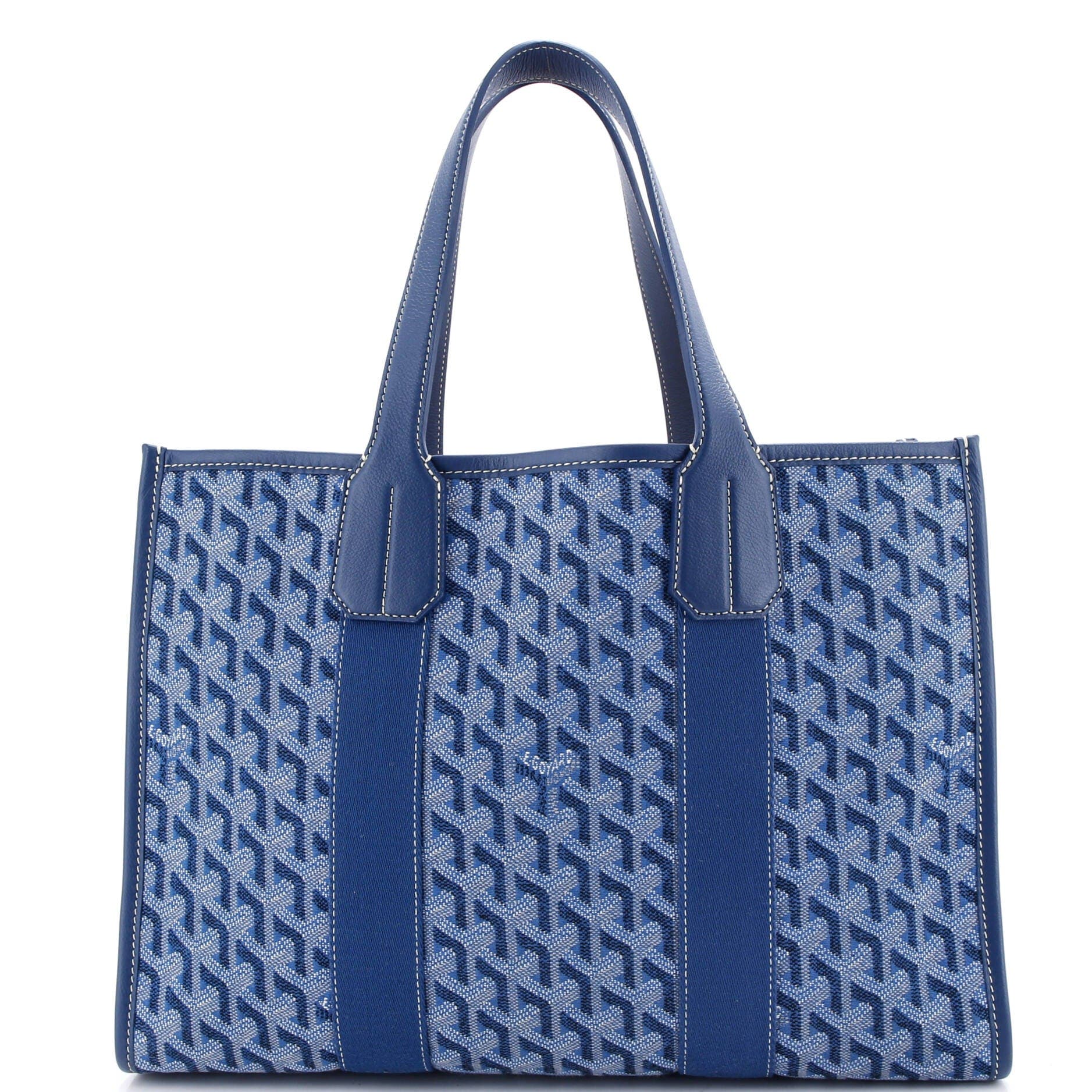 Pre-Owned Goyard Villette Tote Coated Canvas PM, Main, color, Blue