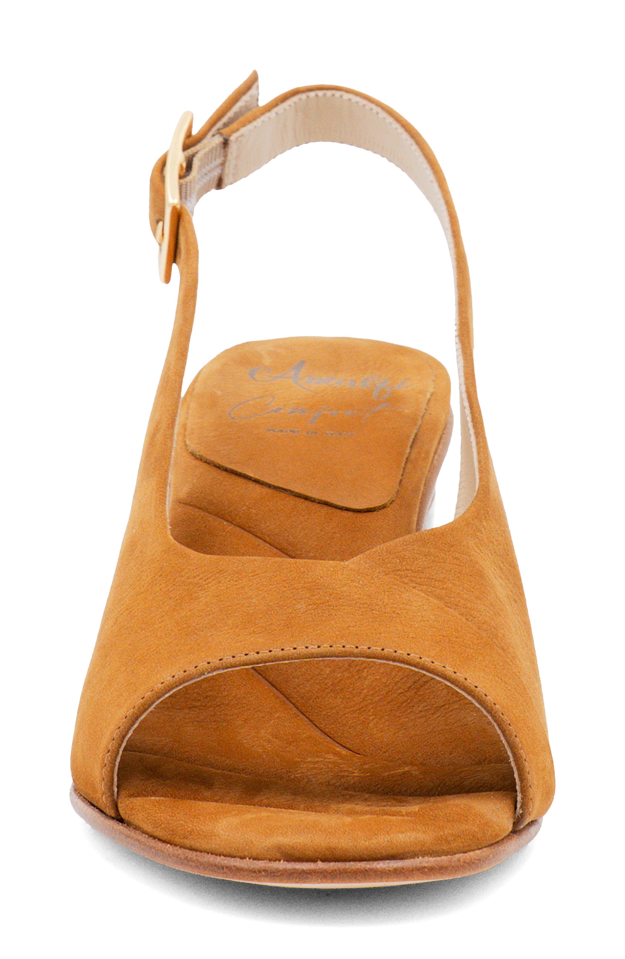 Amalfi by Rangoni Elevato Slingback Sandal, Alternate, color, Camel Long Beach