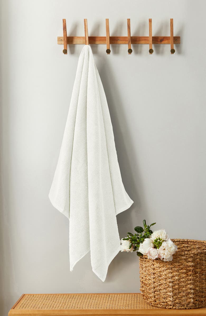 Woven & Weft 2-Pack Cotton Bath Towels, Alternate, color, Ivory
