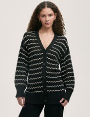 Finery London Alena V-Neck Crochet Cardigan