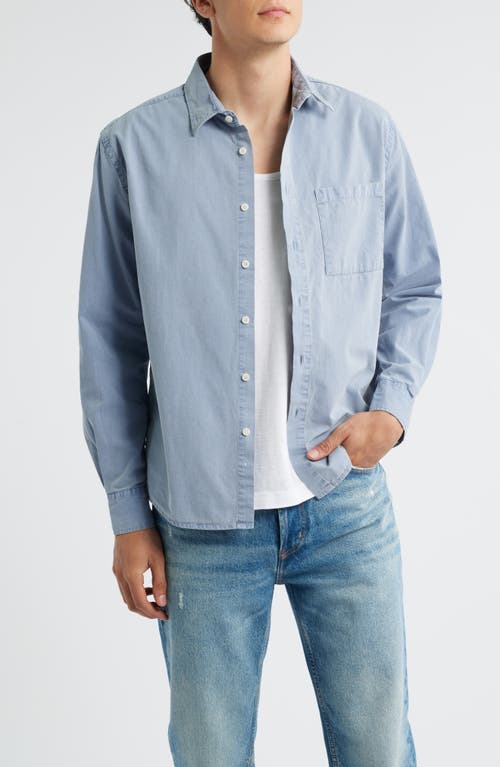 ALEX CRANE Pac Organic Cotton Button-Up Shirt in Wave 