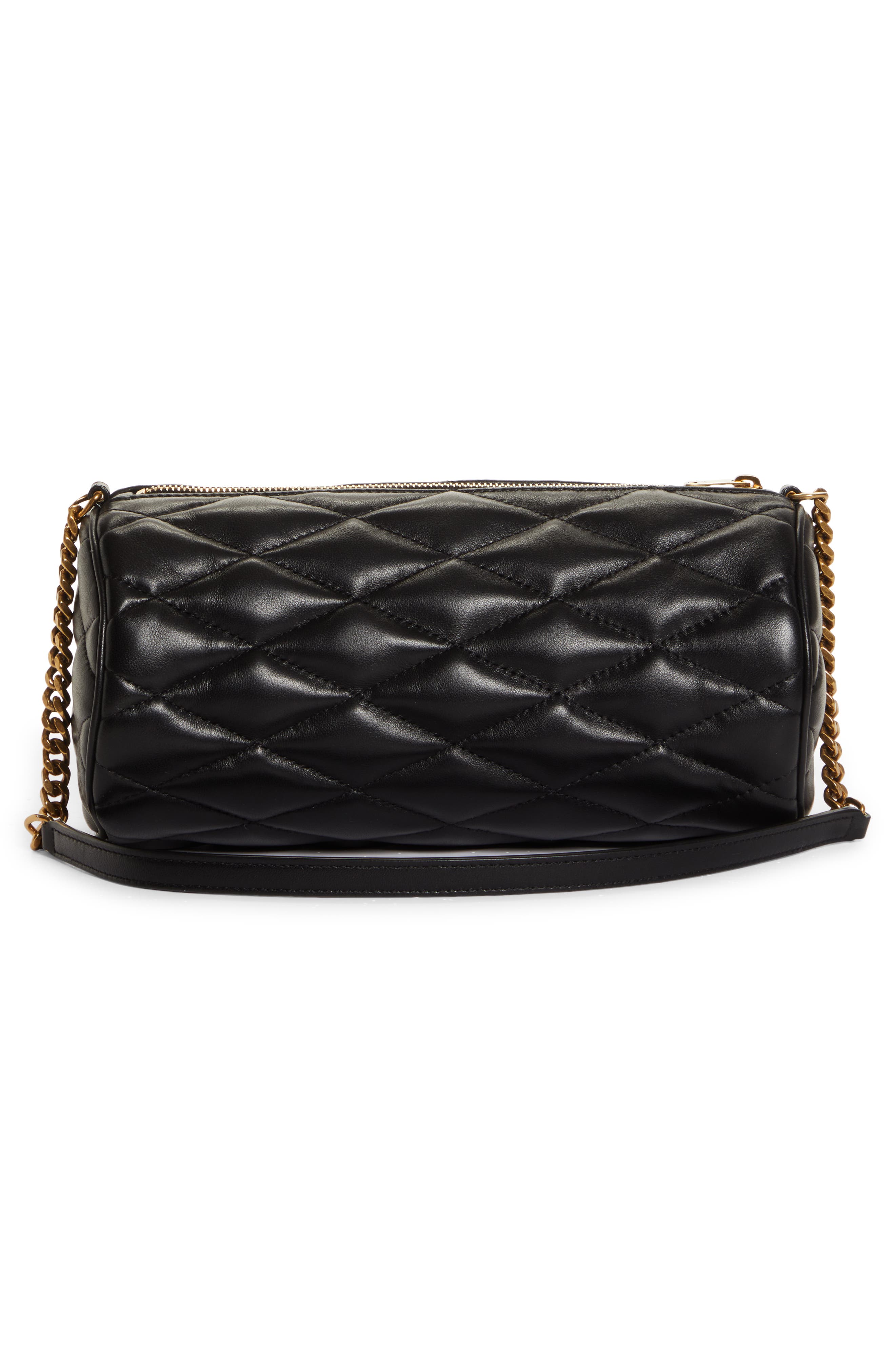 Saint Laurent Medium Sade Quilted Leather Tube Bag, Alternate, color, 