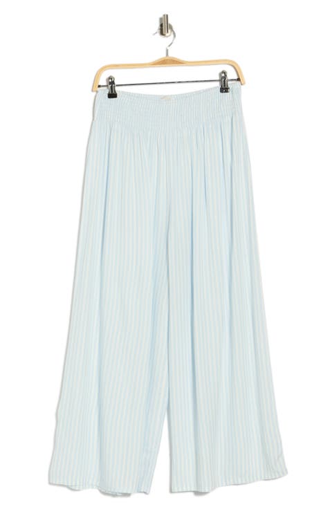 Stripe Flowy Cover-Up Pants