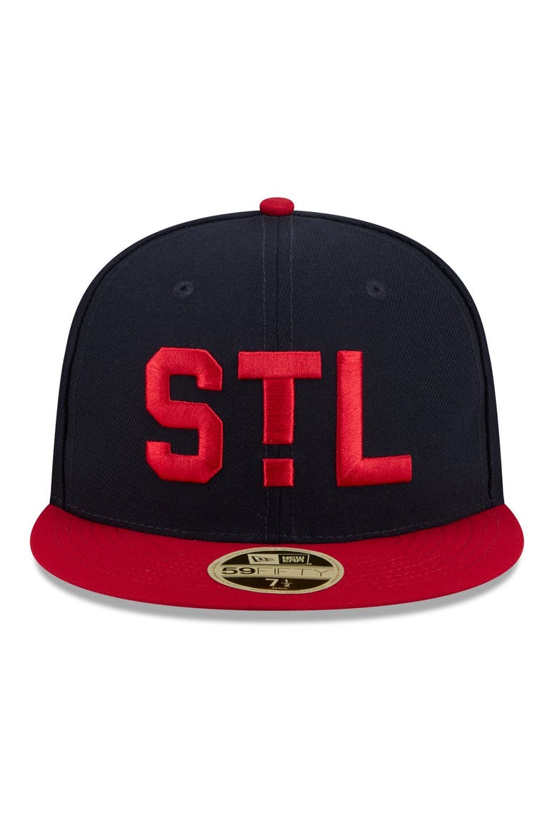 Men's New Era Navy/Red St. Louis Cardinals 2026 Baseball Hall of Fame 59FIFTY Fitted Hat, Alternate, color, Navy