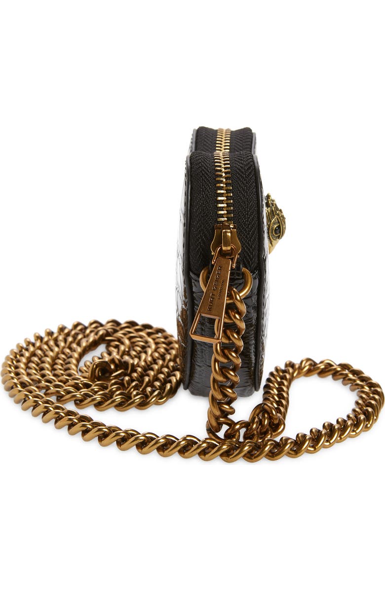 Kurt Geiger London Kensington Croc Heart Micro Crossbody Bag, Alternate, color,