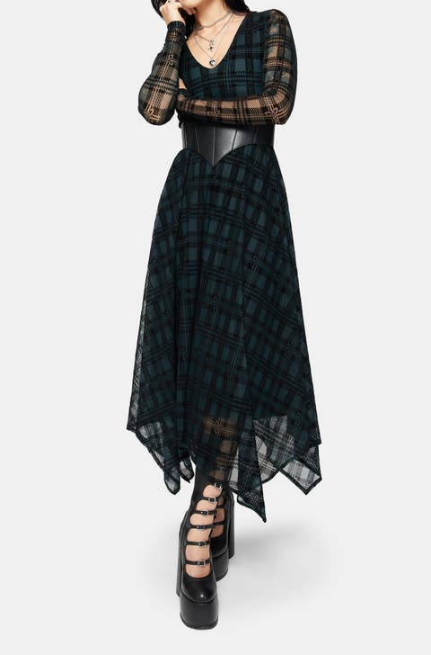 Hanky Hem Midi Dress