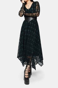 Disturbia Hanky Hem Midi Dress