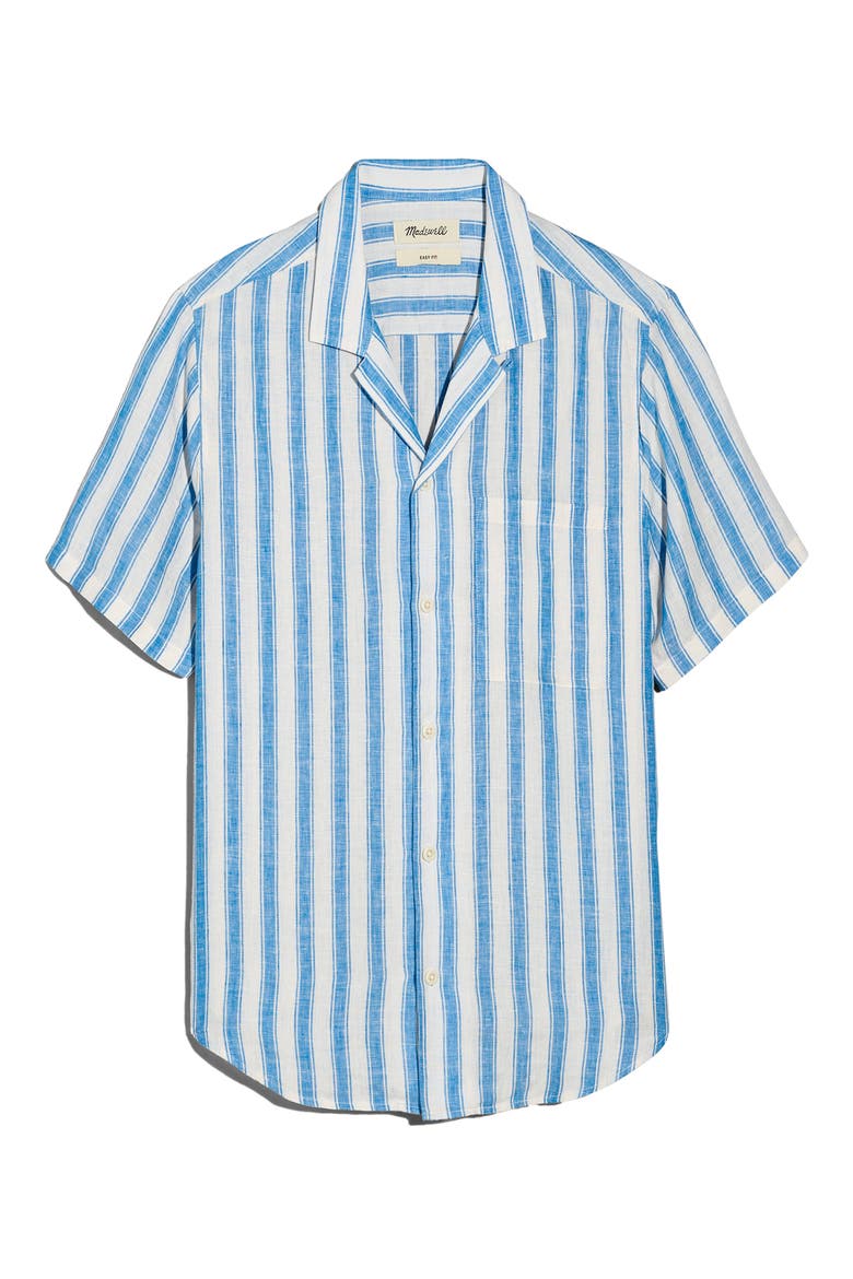Men's Easy Linen Short Sleeve Shirt, Main, color, CANAL BLUE