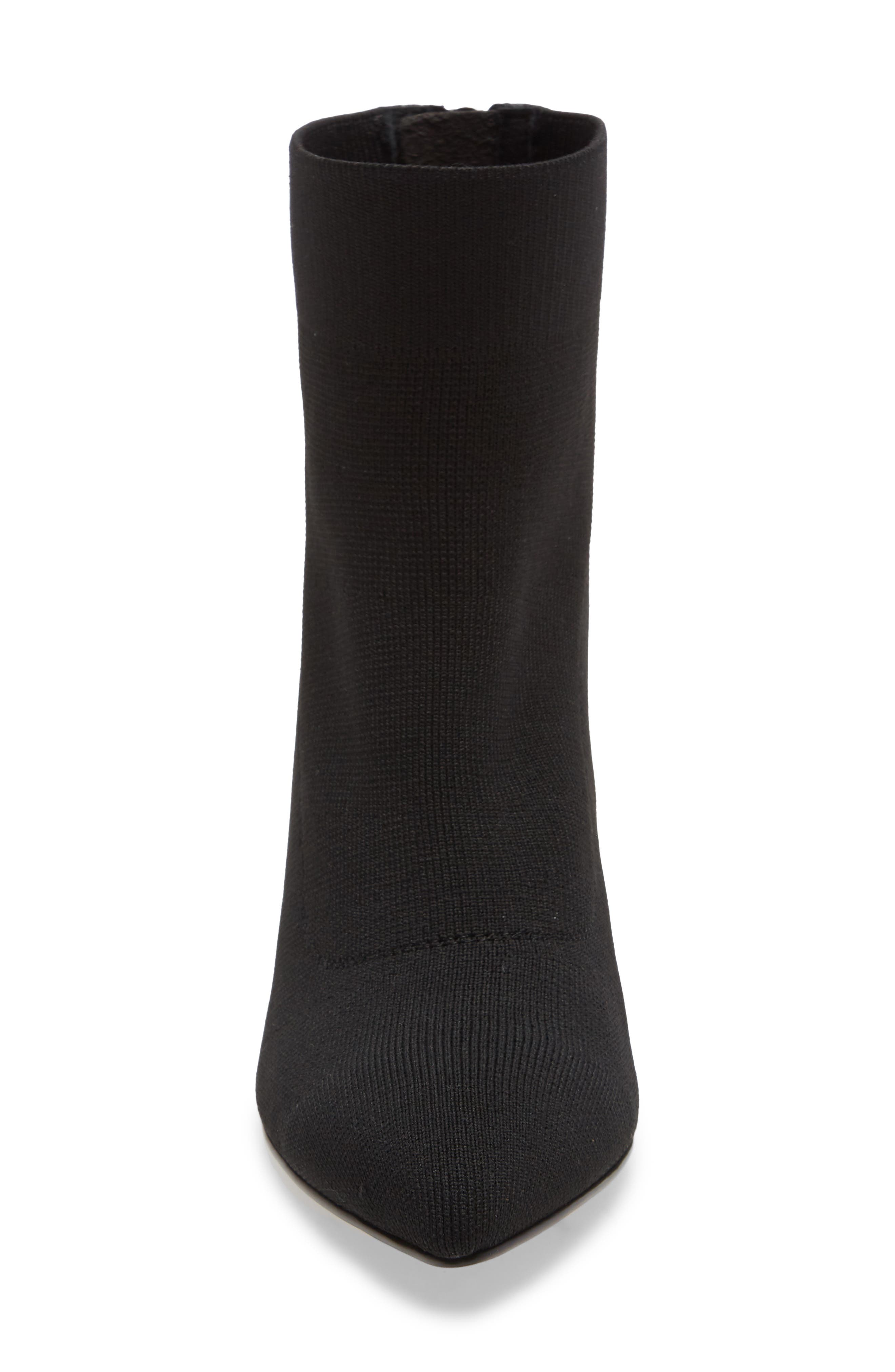 Anteni Knit Bootie, Alternate, color, BLACK FABRIC
