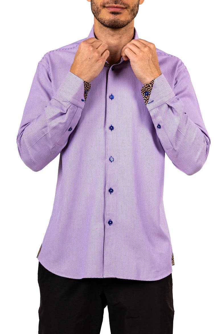 Einstein Ascension Contemporary Fit Button-Up Shirt, Alternate, color, PINK