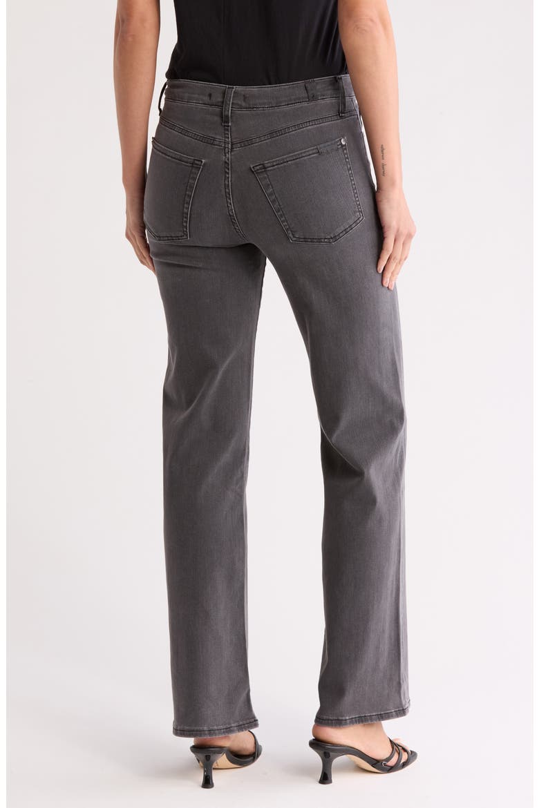 Alexa High Waist Straight Leg Jeans, Alternate, color, WASHED BLACK