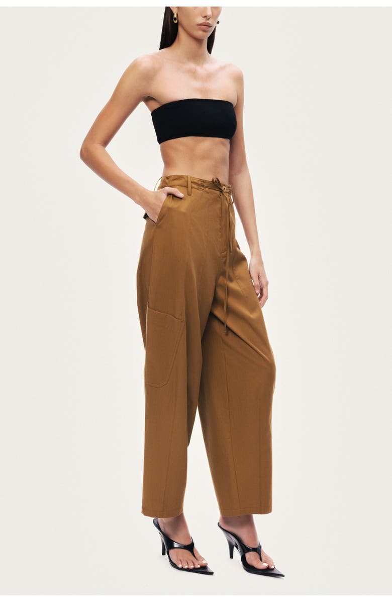Nocturne High Waisted Cargo Pocket Pants, Alternate, color, Camel