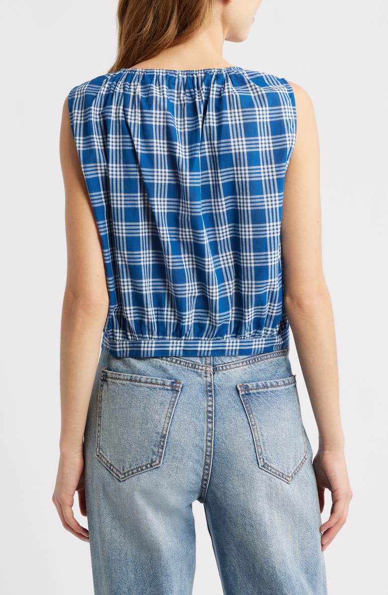 DÔEN Theo Plaid Organic Cotton Voile Top, Alternate, color, Dorset Plaid