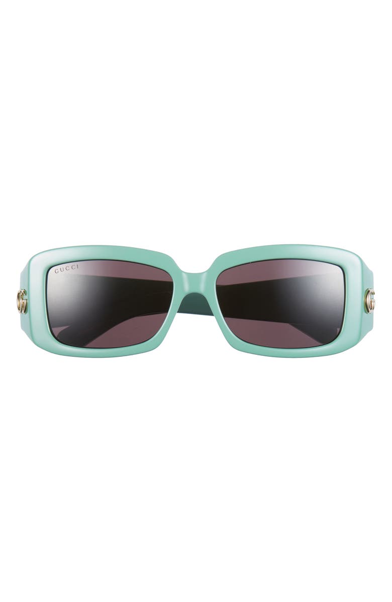 Gucci 54mm Rectangle Sunglasses, Main, color,