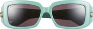 Gucci 54mm Rectangle Sunglasses